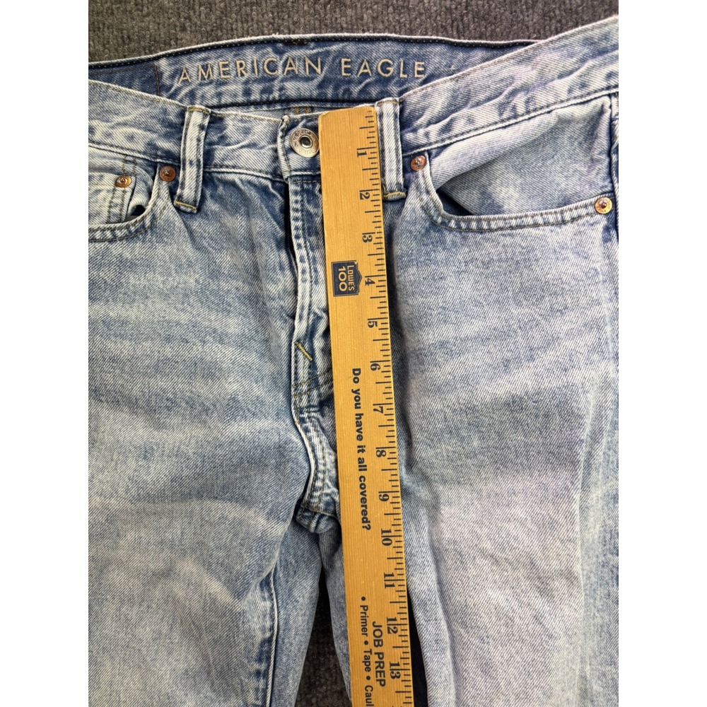 American Eagle Original Bootcut Jeans Mens 31x32 Light Wash Denim Classic Fit - Picture 4 of 9